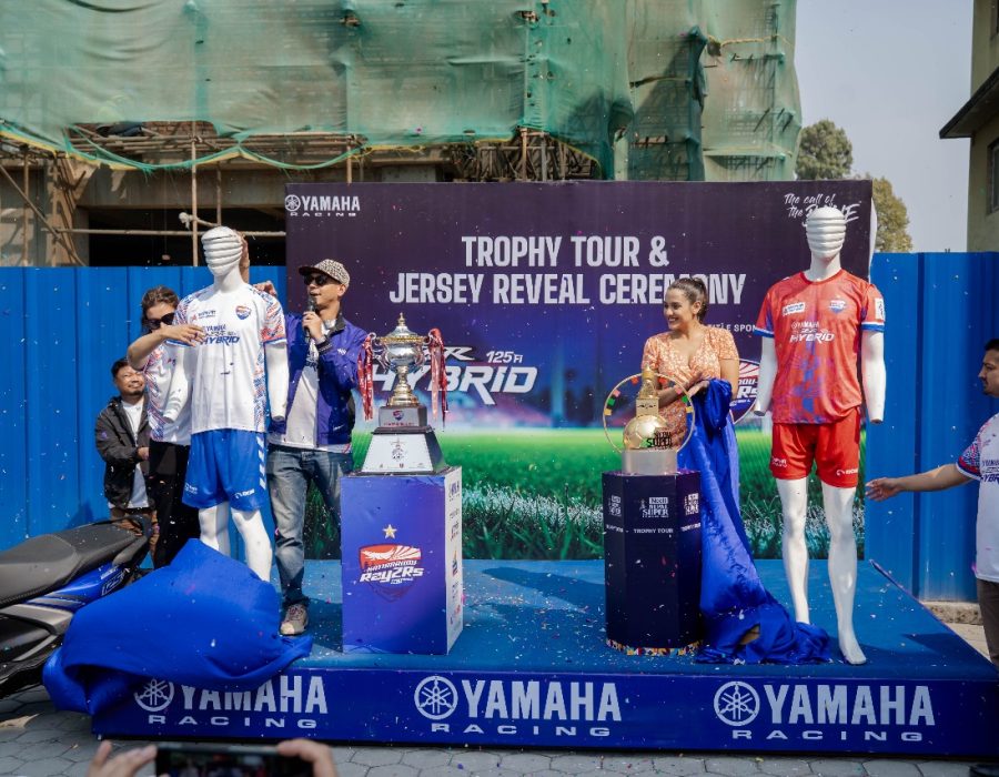 यामाहा रेजेडआर १२५ एफआई हाइब्रिड र काठमाडौं रेजर्सले ट्रफी टुर, स्कूटर र्याली र जर्सी अनावरण