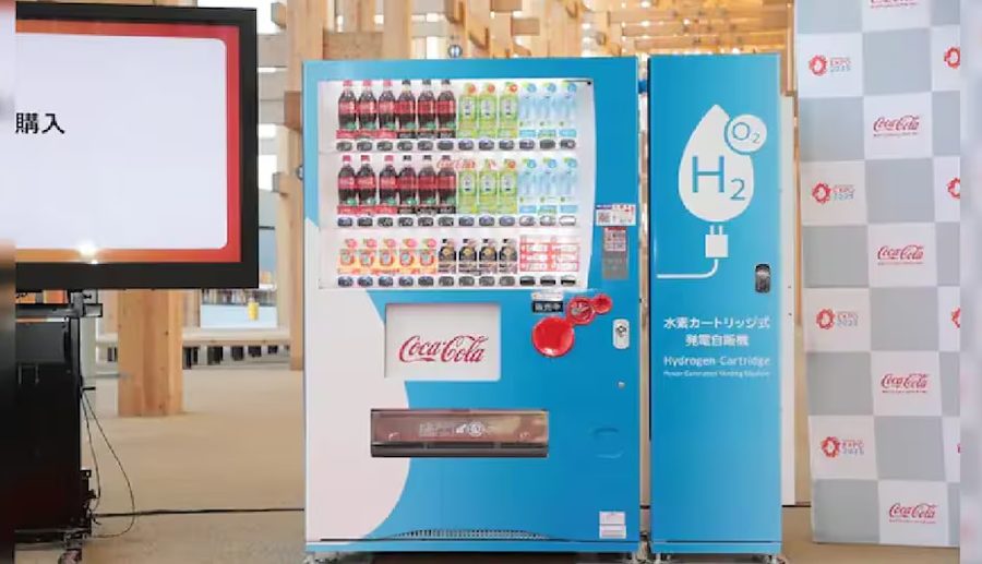 कोका-कोलाले विश्वको पहिलो हाइड्रोजन भेन्डिङ मेसिन जडान गर्ने, बिजुली बिना जहाँ पनि चल्ने