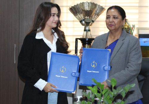 नेपाल टेलिकमको ब्रान्ड एम्बेसडरमा नायिका स्वस्तिमा खड्का नियुक्त
