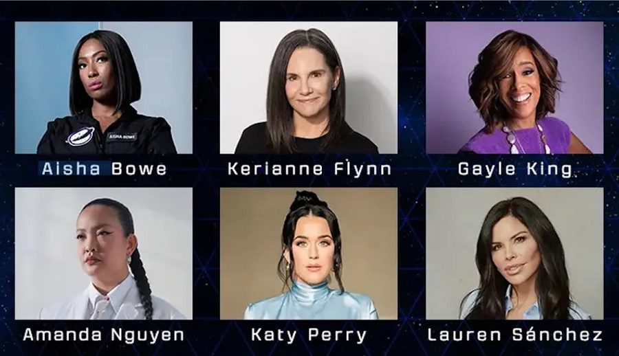 यी हुन् चर्चित गायिका केटी पेरीसहित ब्लू ओरिजिनको ‘अल फिमेल क्रु’ उडानका अन्तरिक्षयात्रीहरु