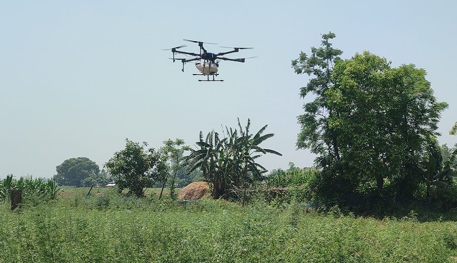 ‘ड्रोन’को प्रयोग गरेर व्यावसायिक कृषि