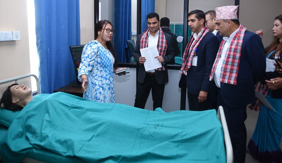 परोपकार प्रसुति अस्पतालमा दक्ष जनशक्ति उत्पादनका लागि सिमुलेशन ल्याब