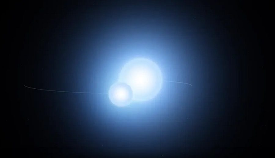 खगोलविद्हरूले पत्ता लगाए एउटाले अर्कोलाई परिक्रमा गरिरहेको दुर्लभ दुईतारे प्रणाली