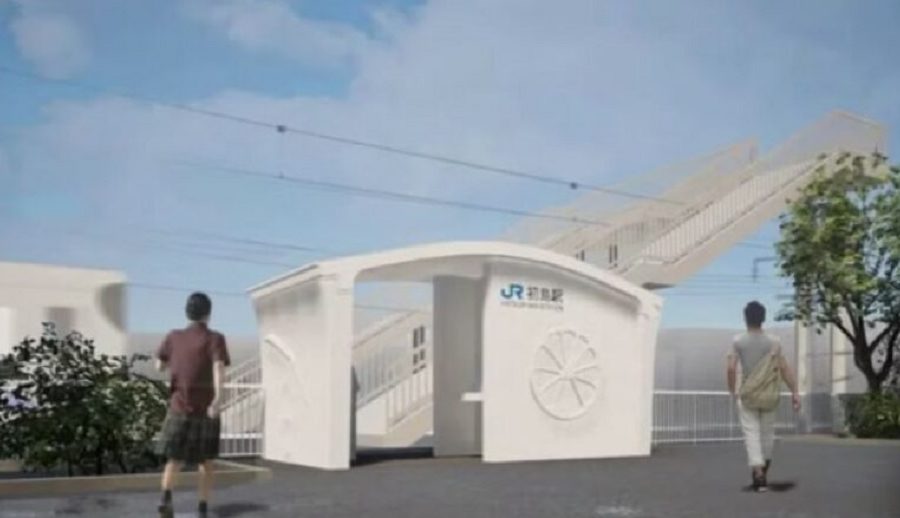 थ्रीडी प्रिन्टरको सहयोगमा केवल ६ घण्टामा तयार पारियो जापानमा रेलवे स्टेशन