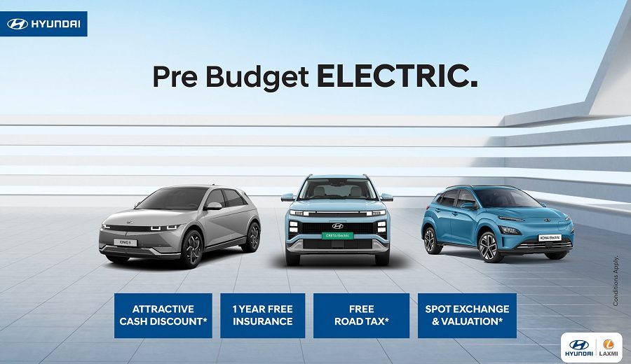 लक्ष्मी इन्टरकन्टिनेन्टलले ल्यायो हुन्डाईका ईभीहरूमा आकर्षक प्रि-बजेट अफर