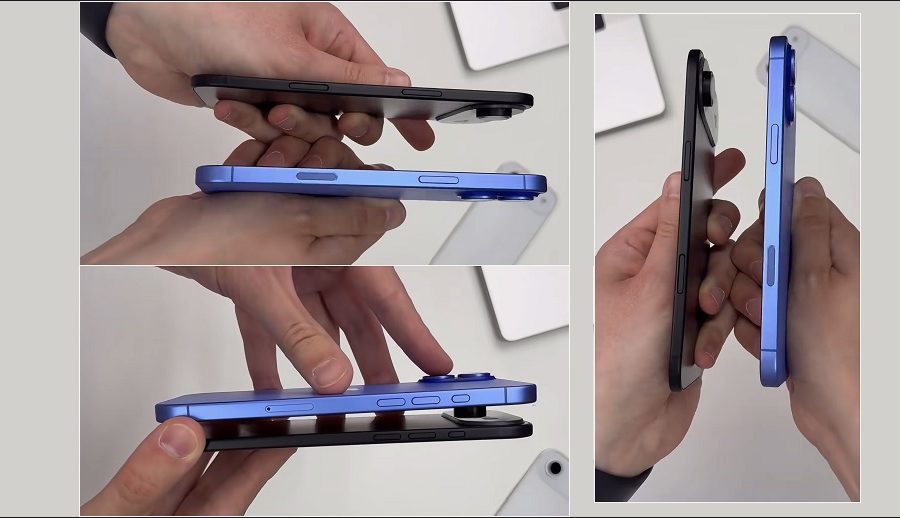 आईफोन १७ एयरको आइफोन १६ प्लससँग तुलना गरिएको तस्बिरहरू लीक