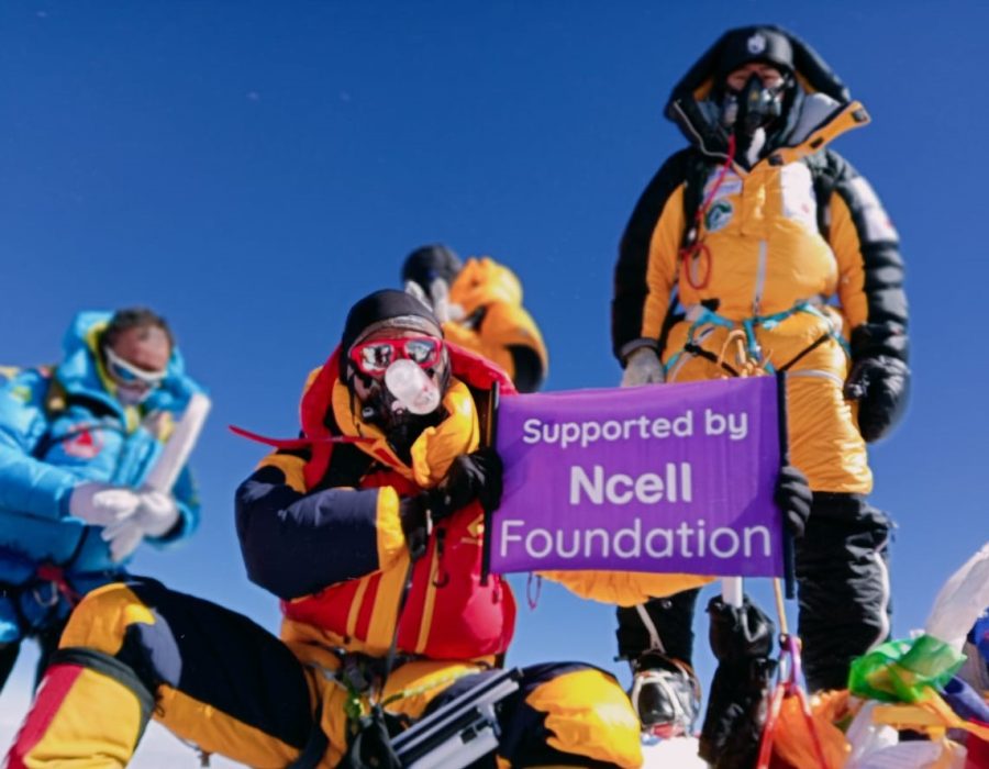 एनसेल फाउन्डेसनको साथमा मृर्गौला प्रत्यारोपणपछि पेम्बाको साहसिक सगरमाथा विजय यात्रा