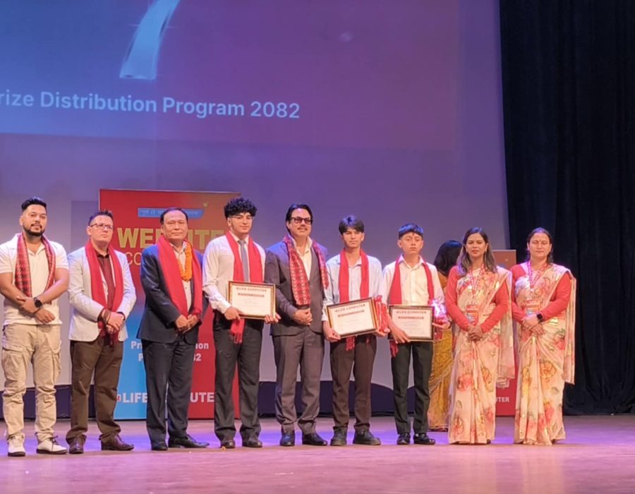 ‘लाइफ कम्प्युटर वेबसाइट कम्पिटिसन सिजन ७’ मा प्रसुन भट्ट विजेता, पाए एक लाख बराबरको ल्यापटप