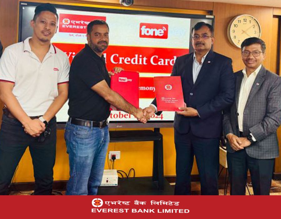 डिजिटल भुक्तानी अझै सहज बनाउन एभरेष्ट बैंकले ल्यायो “इबिएल भर्चुअल क्रेडिट कार्ड”