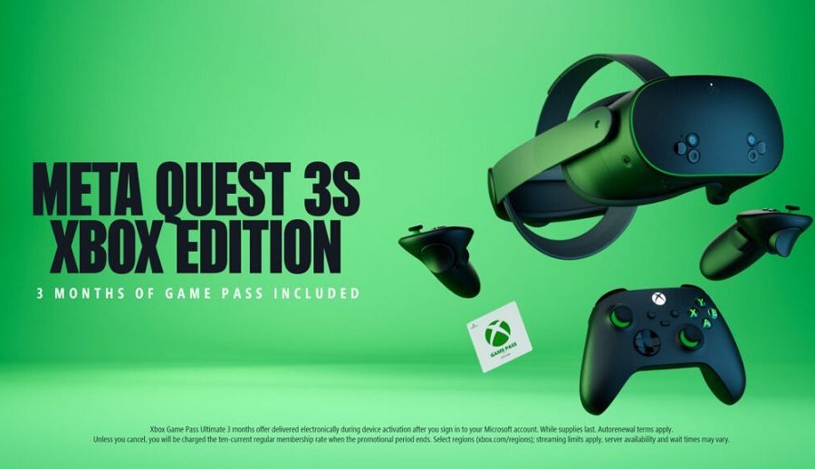 मेटा क्वेस्ट ३एस एक्सबक्स एडिसन ३९९.९९ अमेरिकी डलरमा एक्सबक्स गेम पास बन्डलसँग सार्वजनिक
