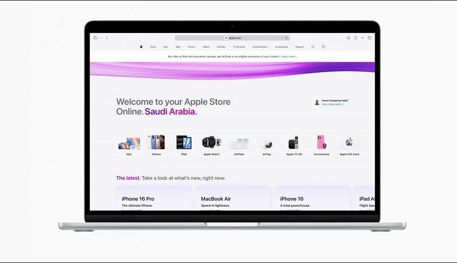 साउदी अरेबियामा एप्पलले आफ्ना उत्पादनहरू सोझै बिक्री गर्ने