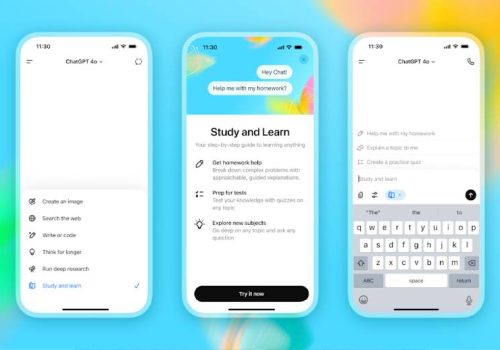 च्याटजीपीटीमा आयो स्टडी मोड: विद्यार्थीलाई क्रमैसँग उत्तर लेख्न सघाउने