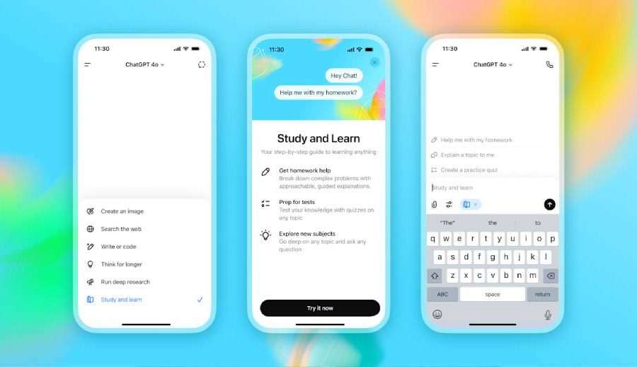 च्याटजीपीटीमा आयो स्टडी मोड: विद्यार्थीलाई क्रमैसँग उत्तर लेख्न सघाउने