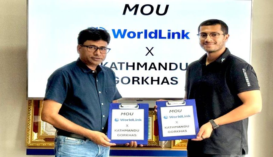 काठमाडौं गोर्खाज र वर्ल्डलिंक कम्युनिकेशन्सबीच एनपीएलको शीर्ष प्रायोजन सम्झौता