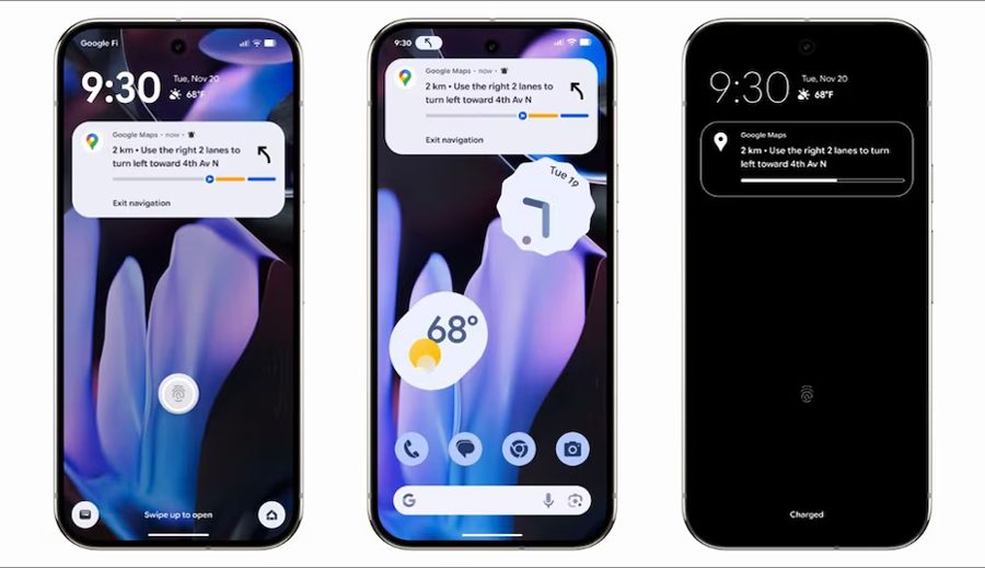 अब लक स्क्रिनमा देखिनेछ रियल-टाइम ट्र्याकिङ, एन्ड्रोइड १६ मा आयो आईफोन जस्तो सुविधा