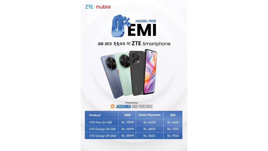 ZTE Nubia smartphones now available with 0 percent EMI