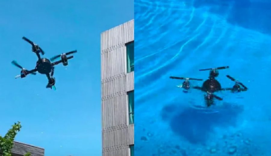 डेनमार्कका विद्यार्थीहरूले तयार पारे उडेर पानीमा डुब्ने र फेरि उड्न सक्ने हाइब्रिड ड्रोन