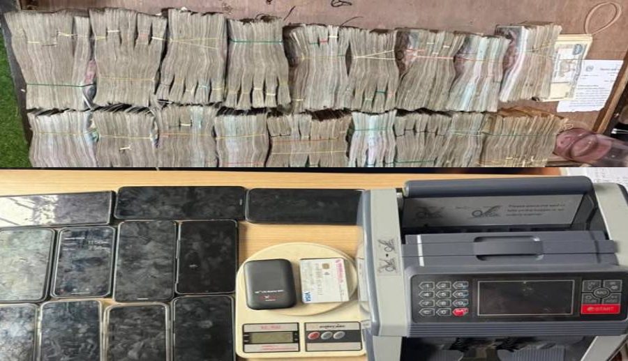 अनलाइन जुवा र लागूऔषध कारोबारमा संलग्न युवक साढे ९१ लाख रुपैयाँ, डेढ किलो गाँजा र पैसा गन्ने मेसिनसहित पक्राऊ