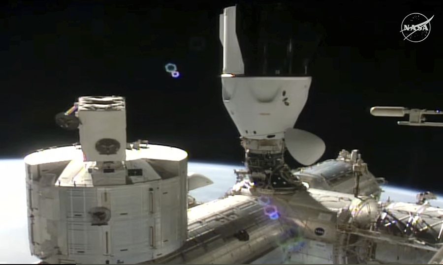 SpaceX Crew Dragon docks with International Space Station