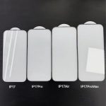 आईफोन १७ स्क्रीन प्रोटेक्टर लीक, चार मोडेलहरूबीचको डिस्प्ले साइजको भिन्नता खुल्यो