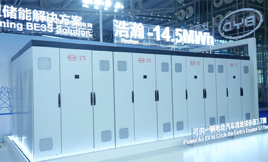 बीवाईडीले तयार पार्यो १४.५ मेगावाट प्रति घण्टाको विश्वको सबैभन्दा ठूलो क्षमता भएको ऊर्जा भण्डारण प्रणाली