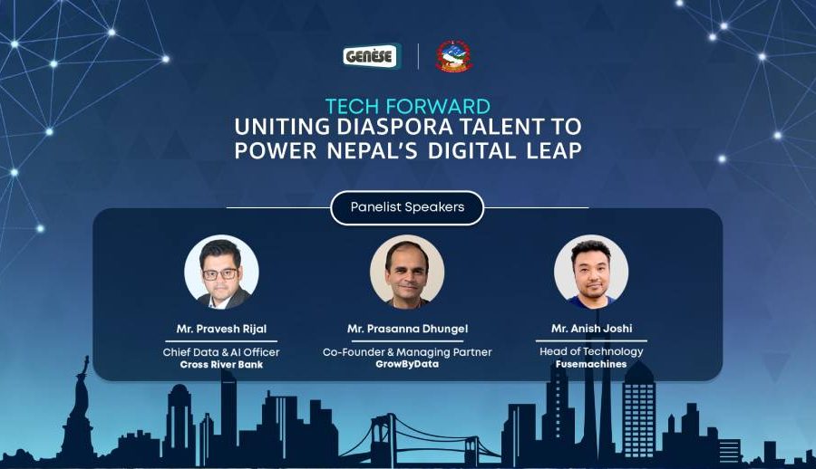 न्युयोर्कस्थित नेपाली महावाणिज्य दूतावास र जेनेस सलुशनको सहकार्यमा प्रवासी नेपाली टेक समुदायसँग अन्तरक्रिया