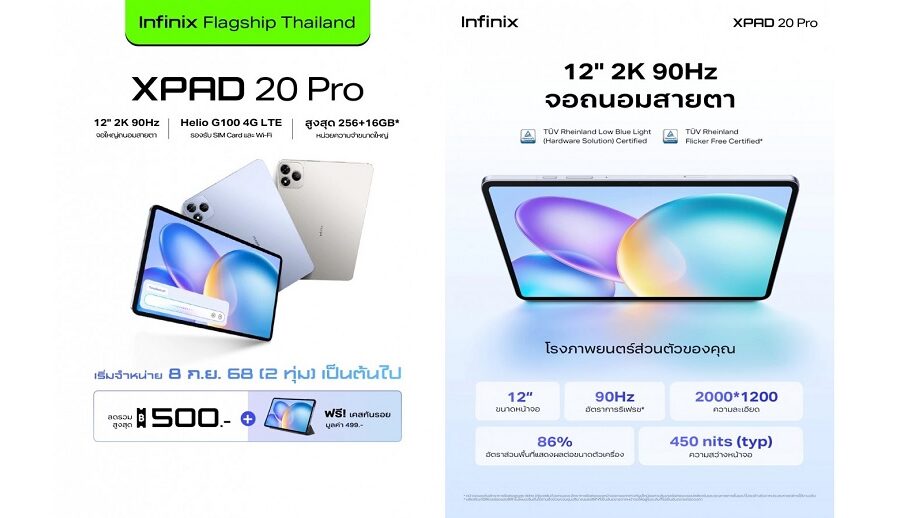 इन्फिनिक्स एक्सप्याड २० प्रो हेलियो जी१०० सार्वजनिक, यस्ता छन् विशेषता