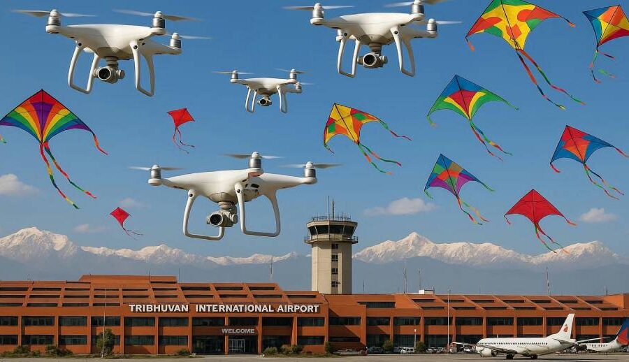 विमानस्थल आसपास क्षेत्रमा ड्रोन, चङ्गा तथा बेलुन उडाउन नपाइने
