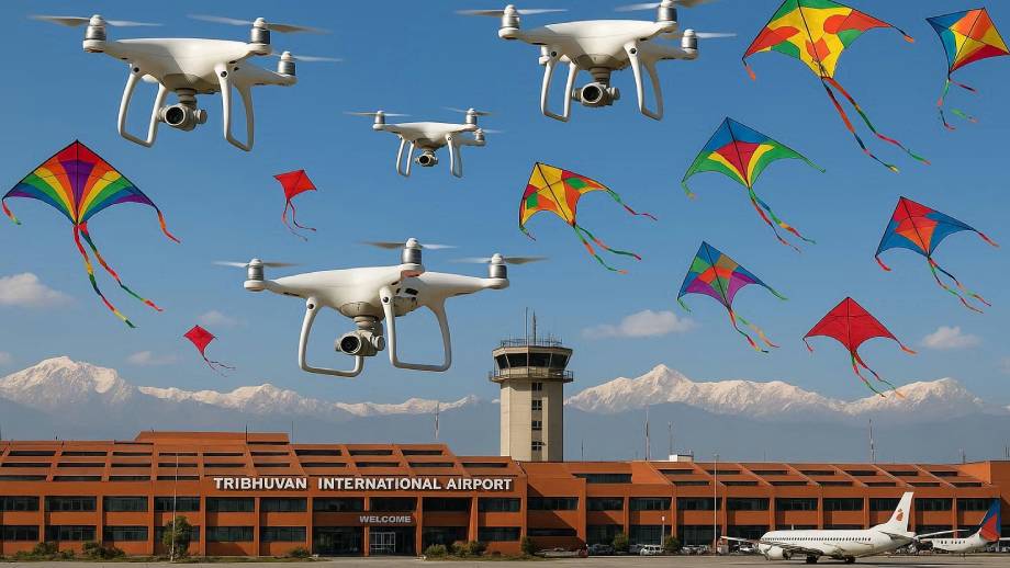 विमानस्थल आसपास क्षेत्रमा ड्रोन, चङ्गा तथा बेलुन उडाउन नपाइने