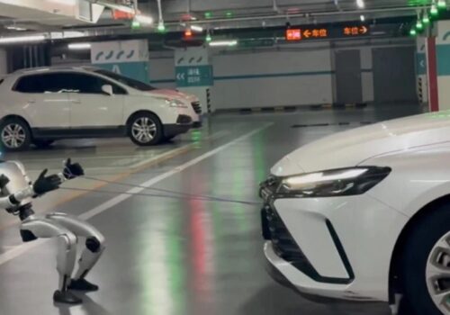 सानो रोबोटले यसरी तान्यो १ हजार ४ सय किलोको कार