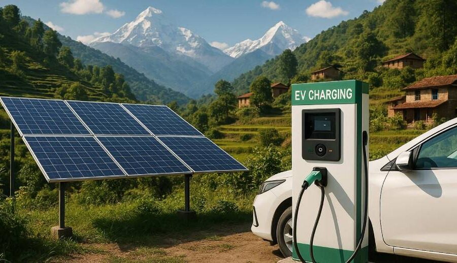 गुर्जाघाटमा सोलार प्यानलबाट ‘चार्जिङ स्टेसन’