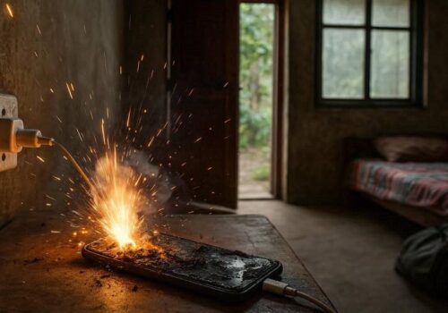 मकवानपुरमा चार्जमा राखेको मोबाइल पड्केर घरमा आगलागी