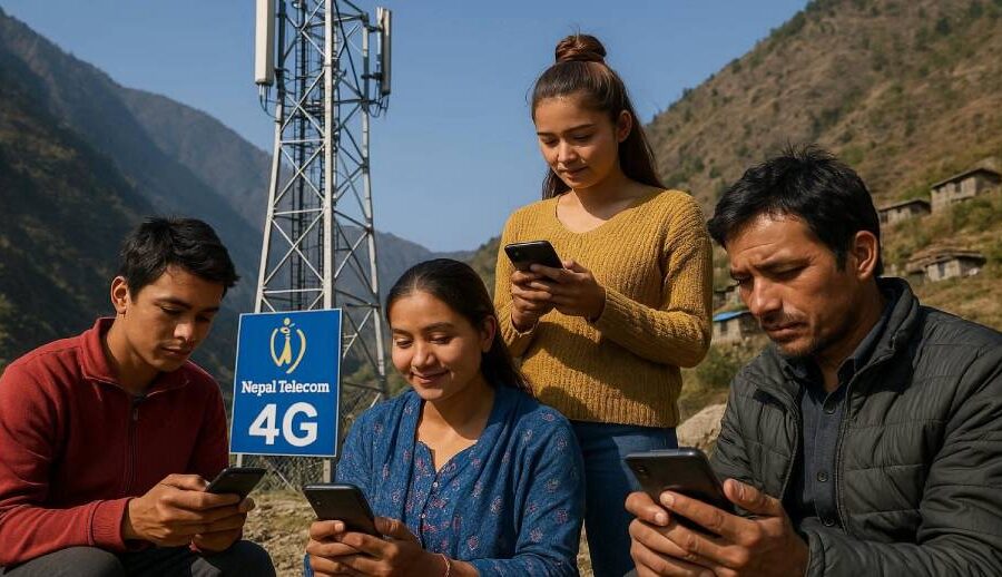 बझाङको तलकोटमा पनि सञ्चालनमा आयो नेपाल टेलिकमको ‘फोरजी’ सेवा