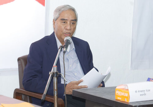 कृत्रिम बौद्धिकता प्रविधिका माध्यमले आफ्नो प्रतिष्ठा र छवि गिराउन सुनियोजित रूपमा झुटा प्रचार गरिएको देउवाको आरोप