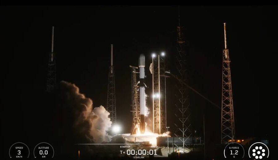 स्पेसएक्सले फेरि अन्तरिक्षमा पठायो स्टारलिंक इन्टरनेट स्याटेलाइटहरूको अर्को समूह