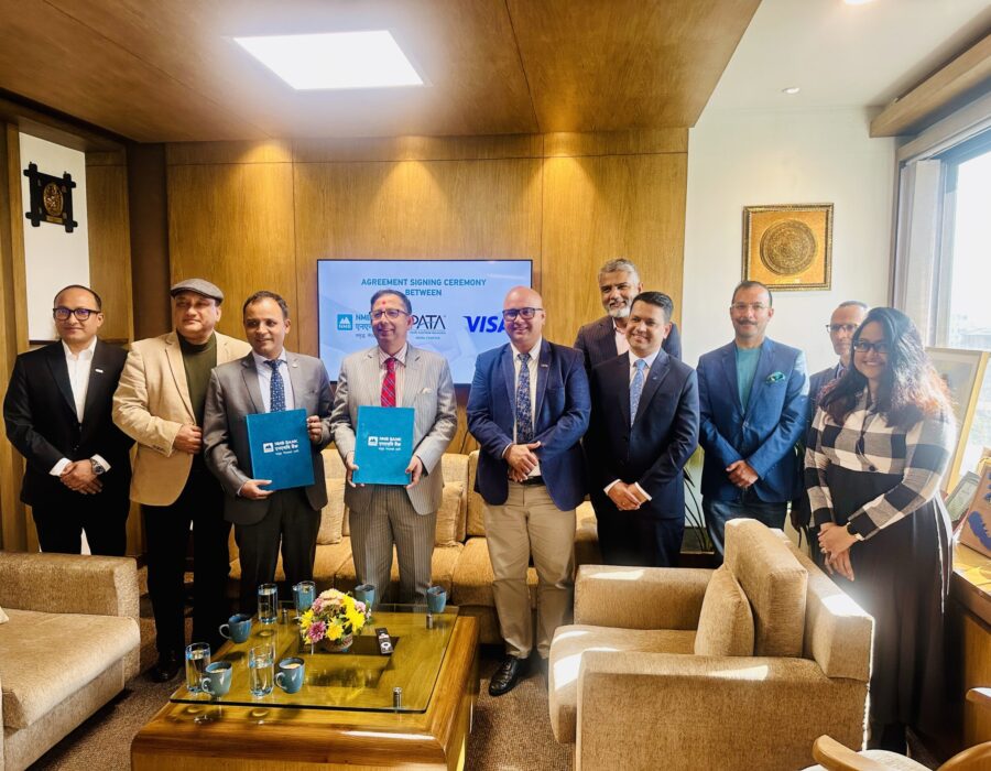 पाटा नेपाल च्याप्टर, एनएमबी बैंक र भिसाले पर्यटन क्षेत्रमा डिजिटल भुक्तानी समाधान प्रवर्द्धन गर्न सहकार्य गर्ने