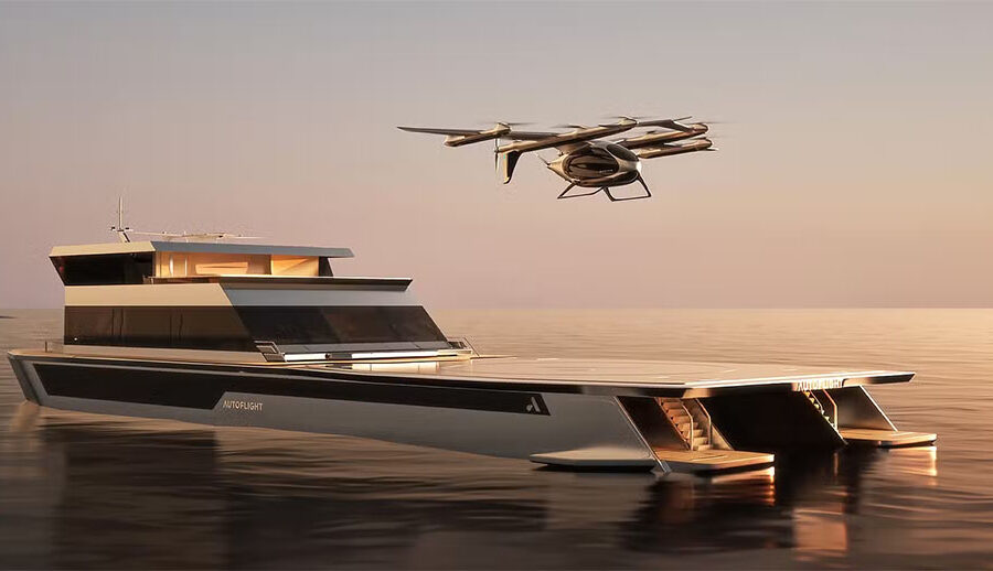 ब्याट्री दिग्गज सीएटीएलद्वारा समर्थित अटोफ्लाइटले अनावरण गर्यो पानीमा पनि चल्ने विद्युतीय हवाई ट्याक्सी