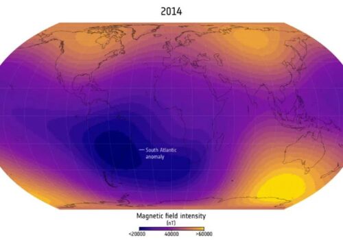 पृथ्वीको चुम्बकीय क्षेत्रको कमजोर भाग अझ ठूलो बन्दै, स्याटेलाइट र अन्तरिक्षयात्रीको लागि खतरा बढ्दै