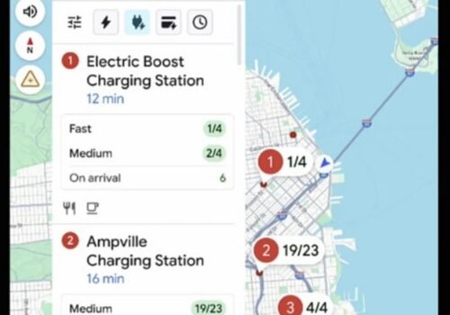 गुगल म्याप्सले एआईको सहयोगमा इलेक्ट्रिक कार चार्जरहरूको उपलब्धता जाँच्ने