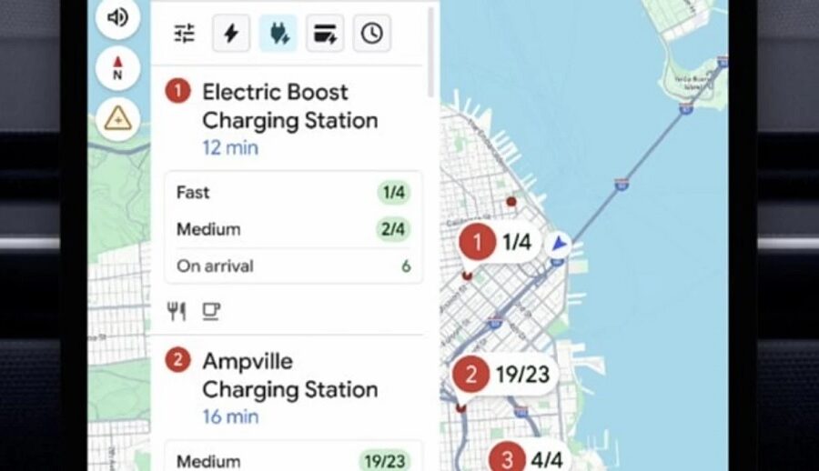 गुगल म्याप्सले एआईको सहयोगमा इलेक्ट्रिक कार चार्जरहरूको उपलब्धता जाँच्ने
