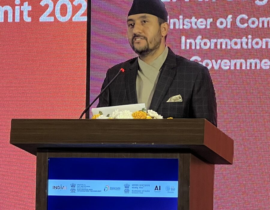 समग्र विकासका लागि एआई अपरिहार्य : सञ्चारमन्त्री खरेल