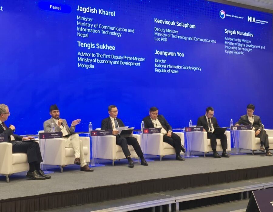 ‘ग्लोबल आइसिटी लिडरसिप फोरम’ नेपालका लागि उपलब्धिमूलक भयो : सञ्चारमन्त्री खरेल