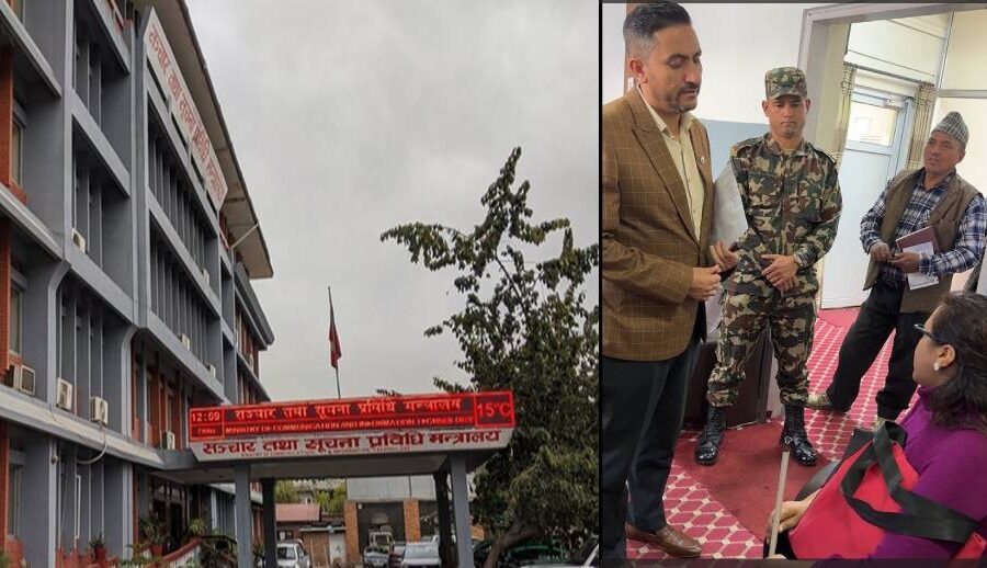 सरकारी वेबसाइटहरु दृष्टिविहीनहरुले सहज पहुँच गर्न सक्नेगरी प्राविधिक परिमार्जन गर्न प्रयत्न नेपालद्वारा सञ्चारमन्त्री खरेलसमक्ष ज्ञापन