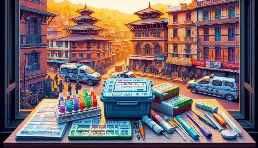 सिरहाको नवराजपुर गाउँपालिकाद्वारा प्रहरीलाई लागुऔषध परीक्षण कीट हस्तान्तरण