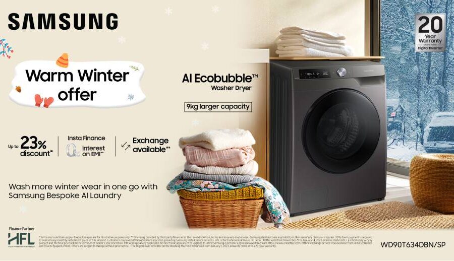 सामसङ नेपालले ल्यायो ‘वार्म विण्टर अफर: वाशिङ मेसिन र रेफ्रिजिरेटरमा आकर्षक छुट