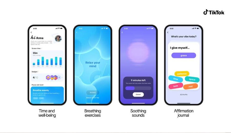 टिकटकले प्रयोगकर्ताका लागि ल्यायो टाइम र वेल-बीइङ फिचरहरू