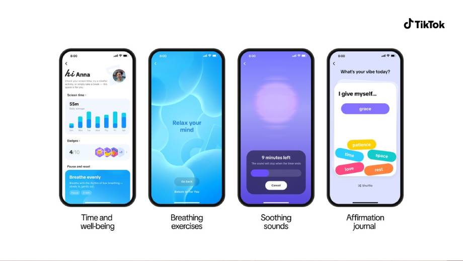 TikTok launches time and well-being features for users