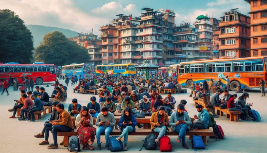 नयाँबसपार्कमा निःशुल्क इन्टरनेट सेवा चलाउन पाएसँगै यात्रुमा खुसी