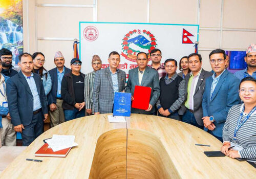 सीसीटिभी क्यामरा नेटवर्कका लागि काठमाडौँ महानगरपालिकाद्वारा नेपाल टेलिकमसँग सम्झौता