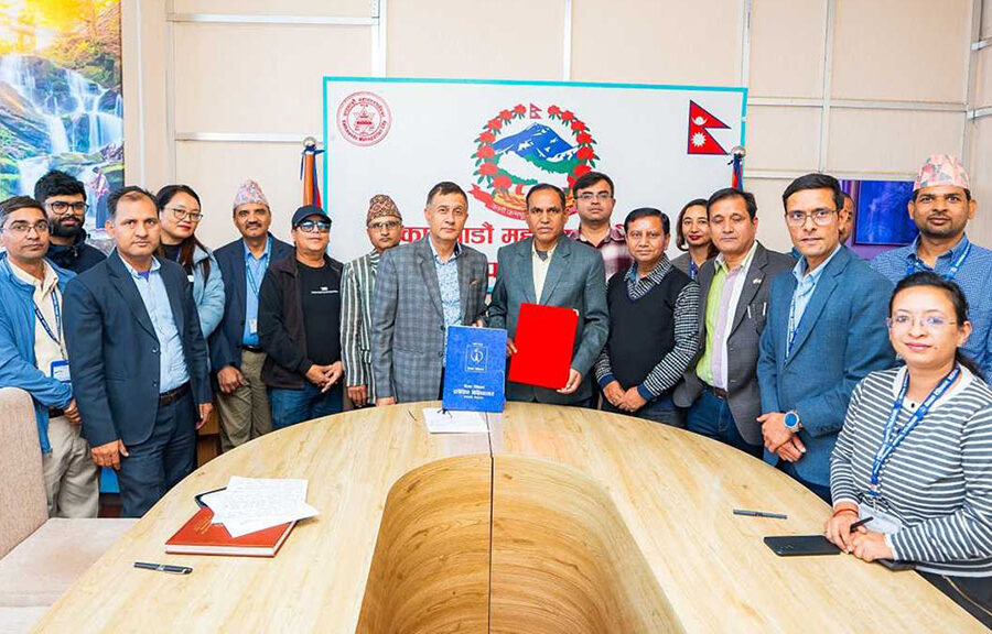 सीसीटिभी क्यामरा नेटवर्कका लागि काठमाडौँ महानगरपालिकाद्वारा नेपाल टेलिकमसँग सम्झौता